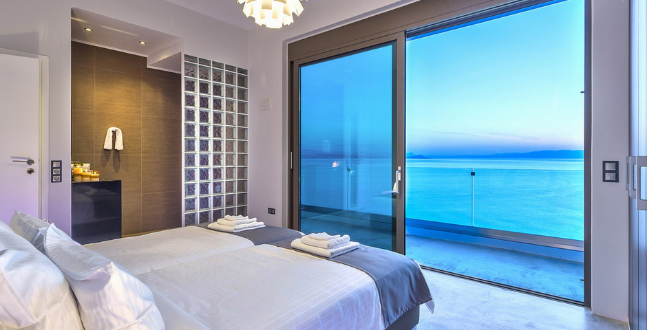Show luxury villa crete seafront bedroom 21