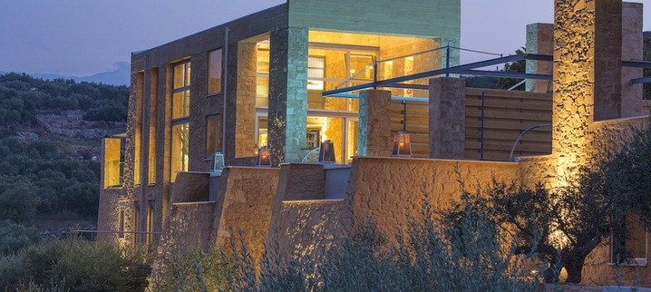 Results luxury seafront stone villa akrotiri crete greece