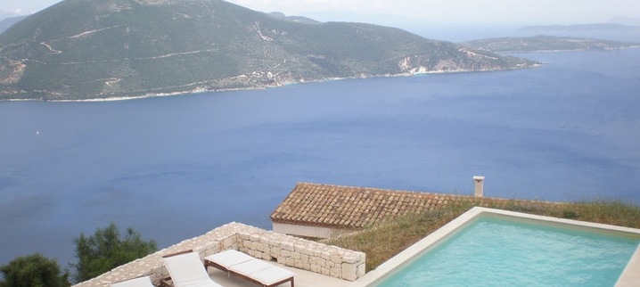 Results seaview villa urania lefkada helios stone villa swimmingpool with view
